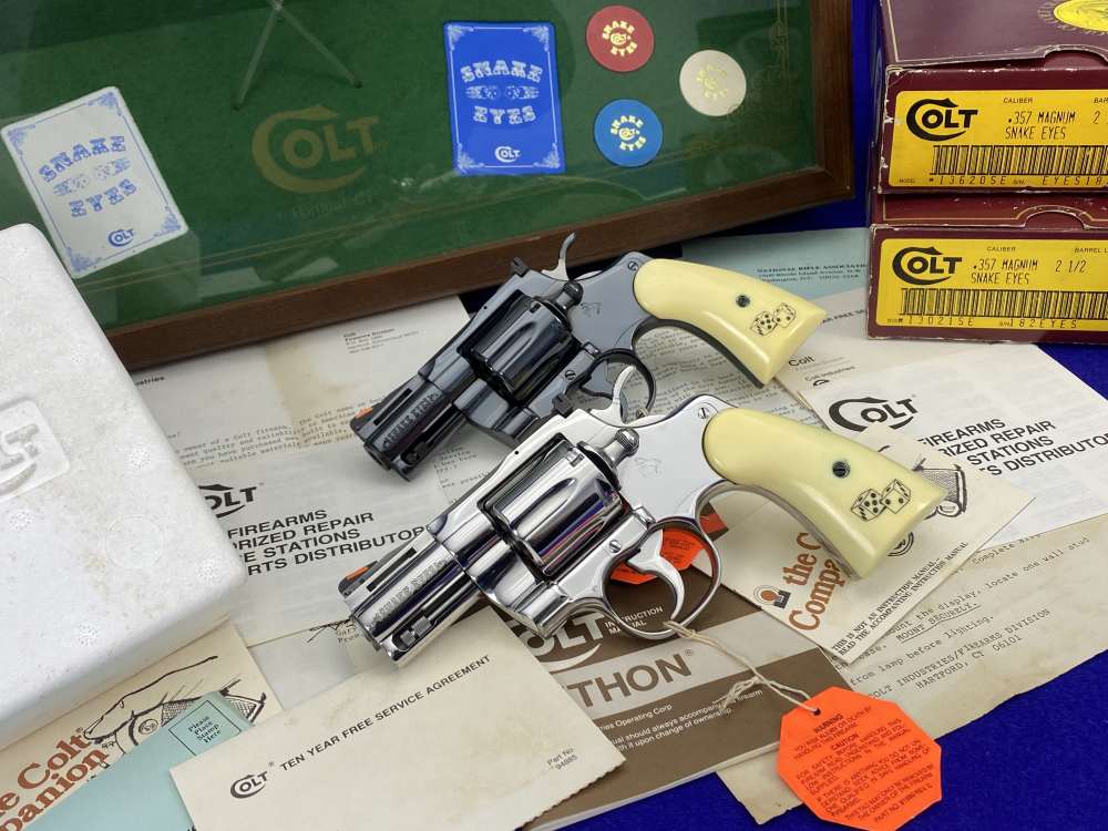 HOLY GRAIL Colt Python Snake Eyes Set 357Mag *MUSEUM GRADE SET* #182 of 500-img-4
