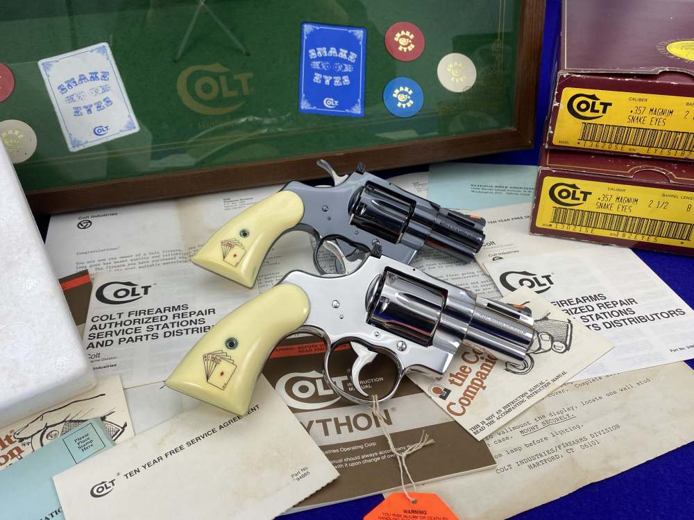 HOLY GRAIL Colt Python Snake Eyes Set 357Mag *MUSEUM GRADE SET* #182 of 500-img-25