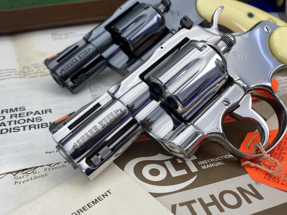 HOLY GRAIL Colt Python Snake Eyes Set 357Mag *MUSEUM GRADE SET* #182 of 500-img-7