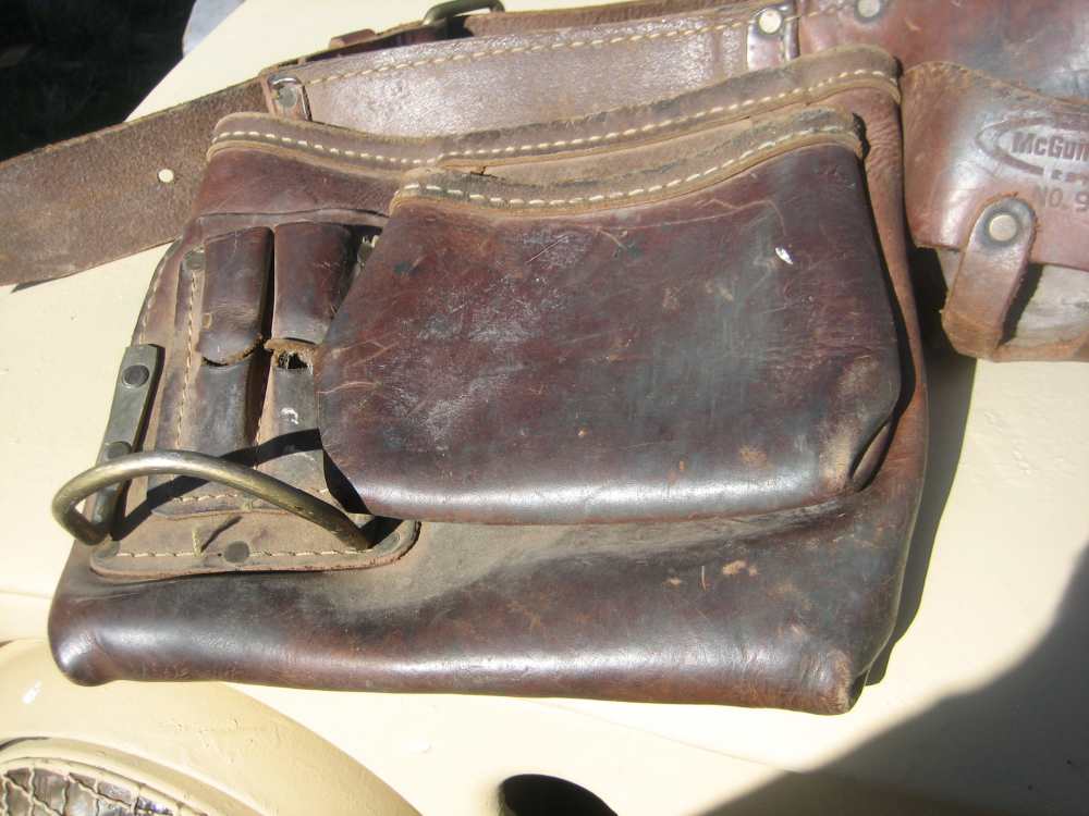 LEATHER TOOL BELT FROM COLORADO VERY NICE USED CONDITION!-img-3