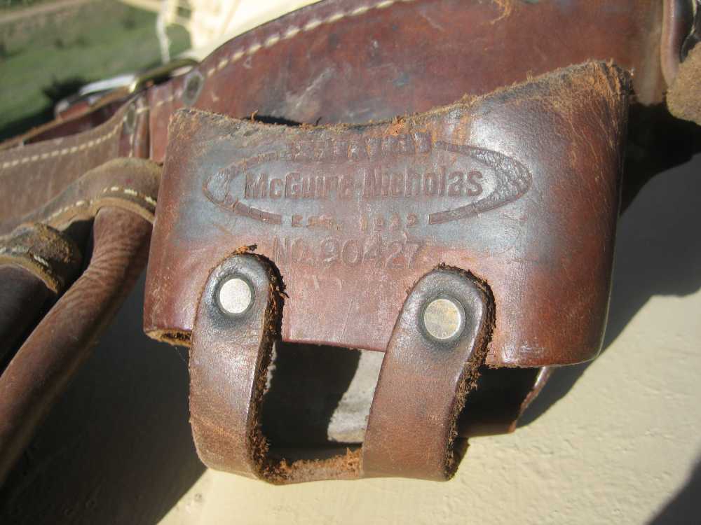 LEATHER TOOL BELT FROM COLORADO VERY NICE USED CONDITION!-img-4