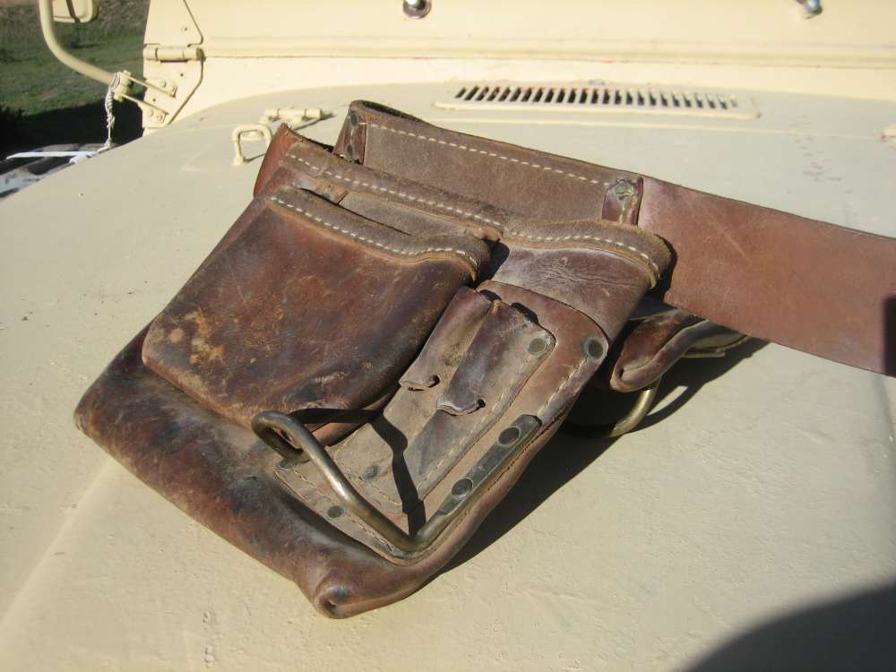 LEATHER TOOL BELT FROM COLORADO VERY NICE USED CONDITION!-img-2