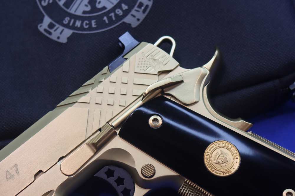 SK Customs Springfield PRESIDENT TRUMP 45 47 1911 Pistol Set GOLD #41 of 50-img-16