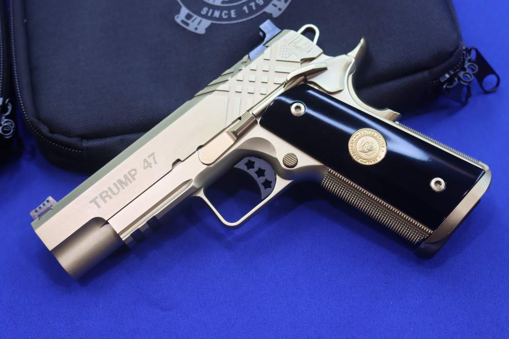 SK Customs Springfield PRESIDENT TRUMP 45 47 1911 Pistol Set GOLD #41 of 50-img-13