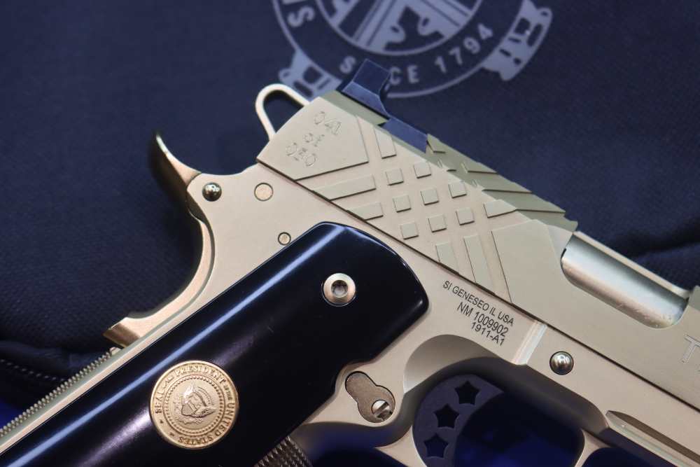 SK Customs Springfield PRESIDENT TRUMP 45 47 1911 Pistol Set GOLD #41 of 50-img-22