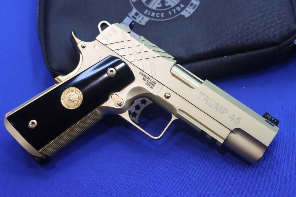SK Customs Springfield PRESIDENT TRUMP 45 47 1911 Pistol Set GOLD #41 of 50-img-8