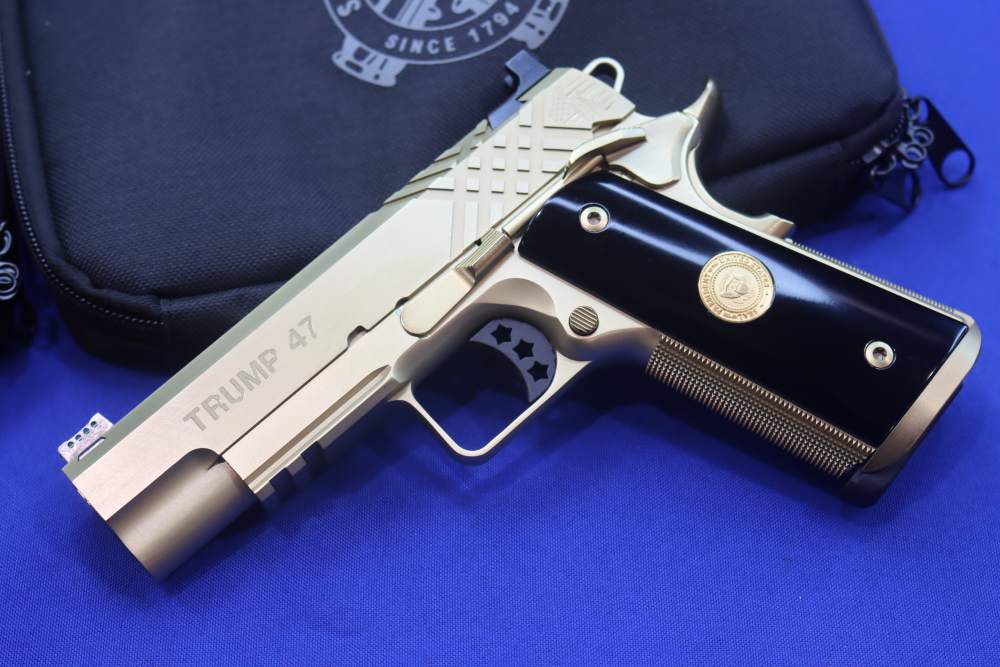 SK Customs Springfield PRESIDENT TRUMP 45 47 1911 Pistol Set GOLD #41 of 50-img-2