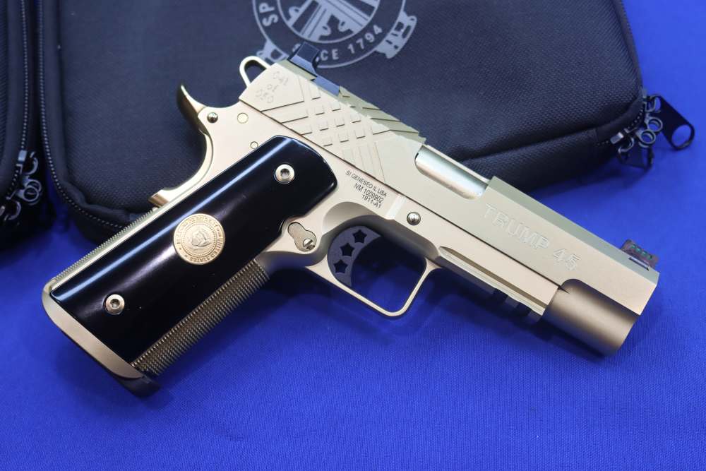 SK Customs Springfield PRESIDENT TRUMP 45 47 1911 Pistol Set GOLD #41 of 50-img-19