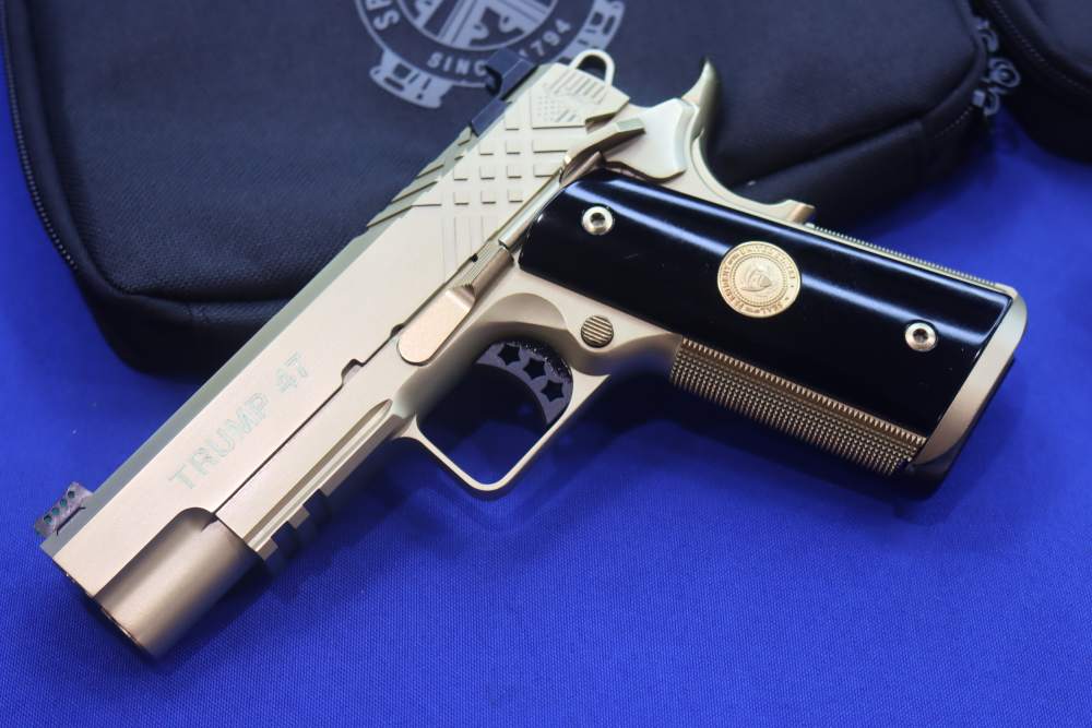 SK Customs Springfield PRESIDENT TRUMP 45 47 1911 Pistol Set GOLD #41 of 50-img-1