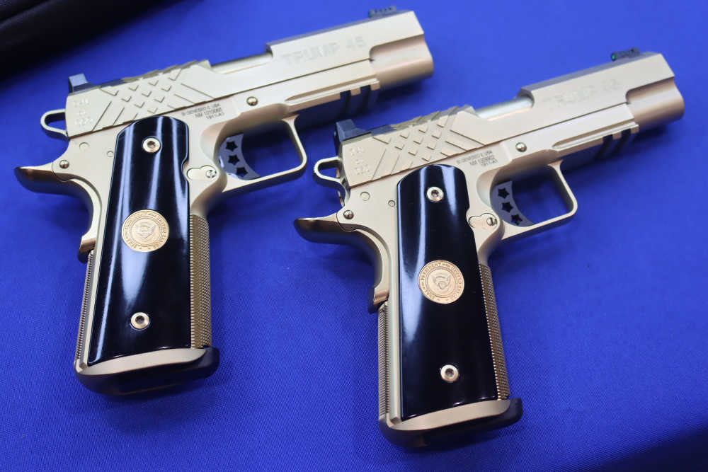 SK Customs Springfield PRESIDENT TRUMP 45 47 1911 Pistol Set GOLD #41 of 50-img-28