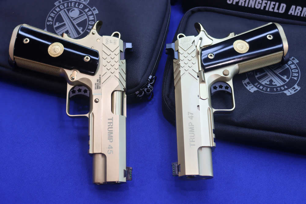 SK Customs Springfield PRESIDENT TRUMP 45 47 1911 Pistol Set GOLD #41 of 50-img-31