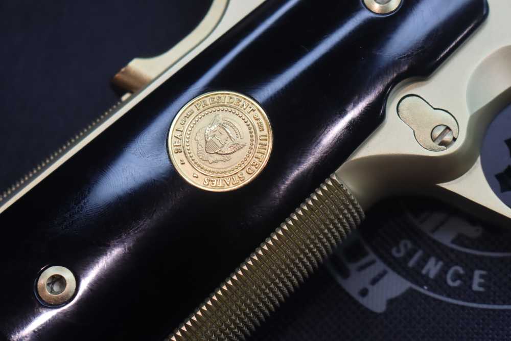 SK Customs Springfield PRESIDENT TRUMP 45 47 1911 Pistol Set GOLD #41 of 50-img-34