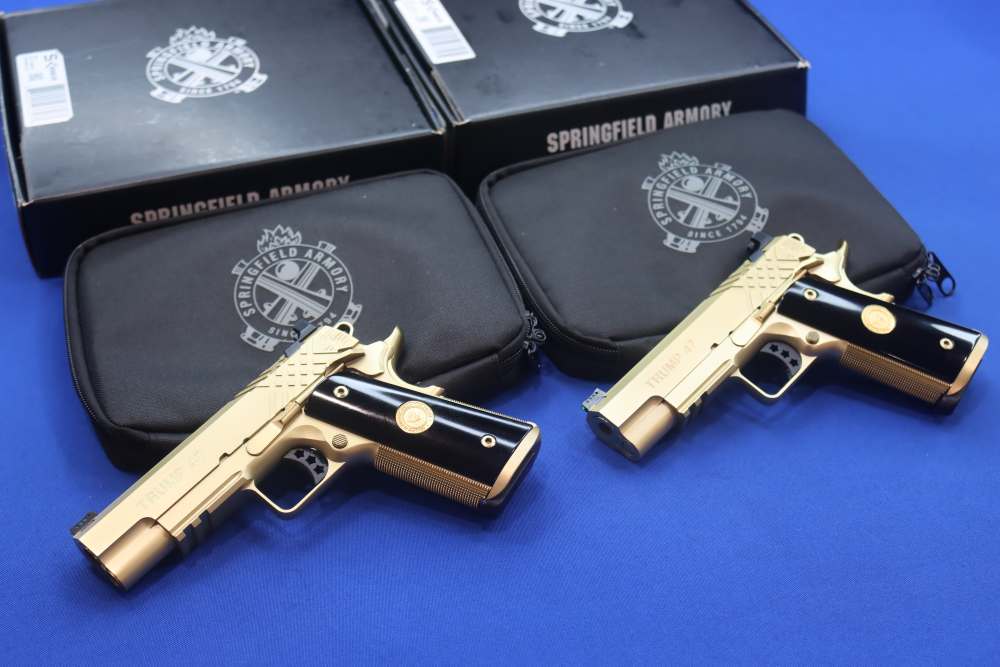 SK Customs Springfield PRESIDENT TRUMP 45 47 1911 Pistol Set GOLD #41 of 50-img-0