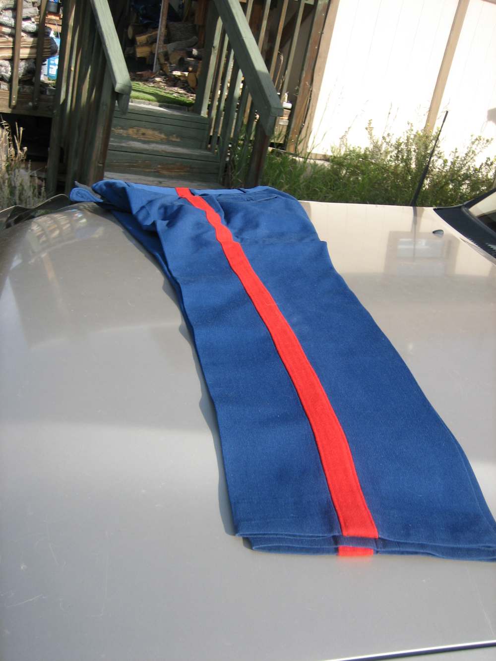 U.S. MARINE NCO DRESS BLUE PANTS SIZE 34 S 34X31 NICE CONDITION!-img-0