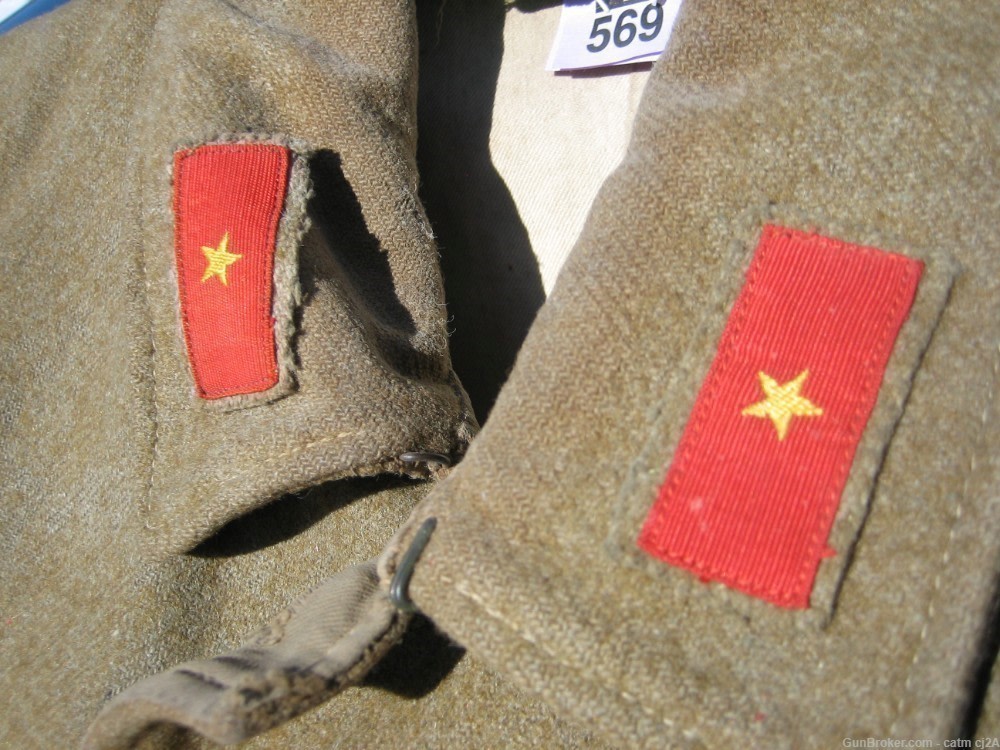 W.W. 2 JAPANESE ARMY WOOL UNIFORM RANK TABS WELL MARKED IN MINT CONDITION.-img-9