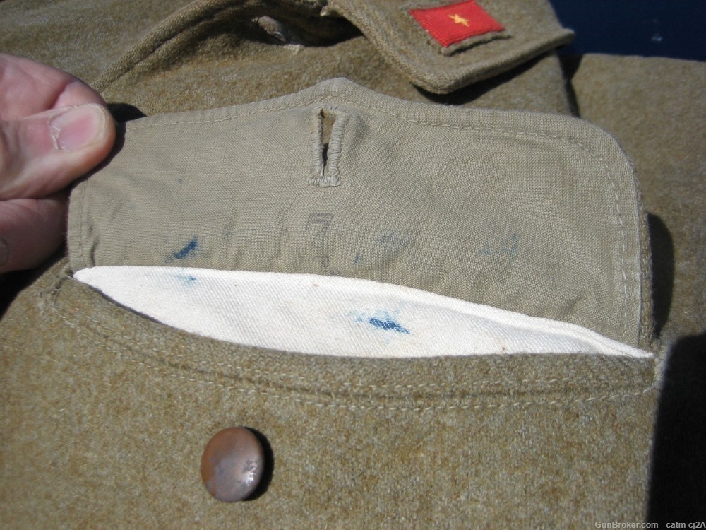 W.W. 2 JAPANESE ARMY WOOL UNIFORM RANK TABS WELL MARKED IN MINT CONDITION.-img-6