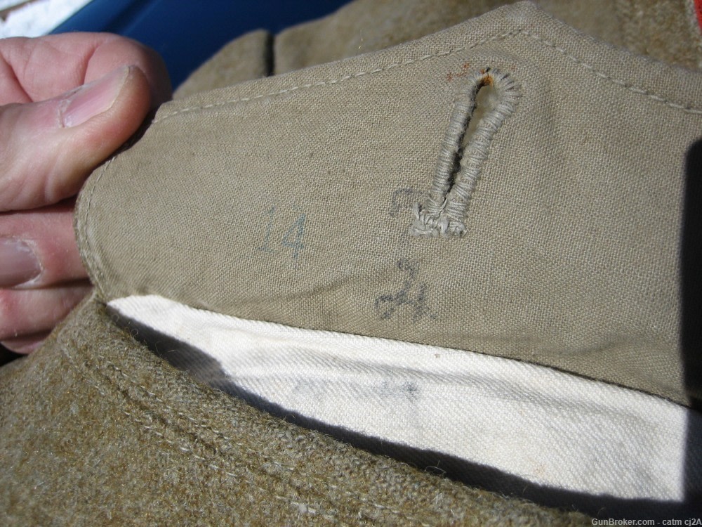 W.W. 2 JAPANESE ARMY WOOL UNIFORM RANK TABS WELL MARKED IN MINT CONDITION.-img-4