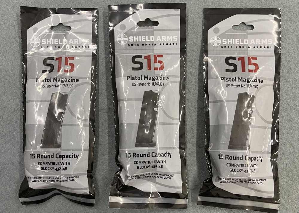 New-3 Pack Glock 43X / 48 G43X G48 Shield Arms 15 Round Mags $ Super Deal $-img-0