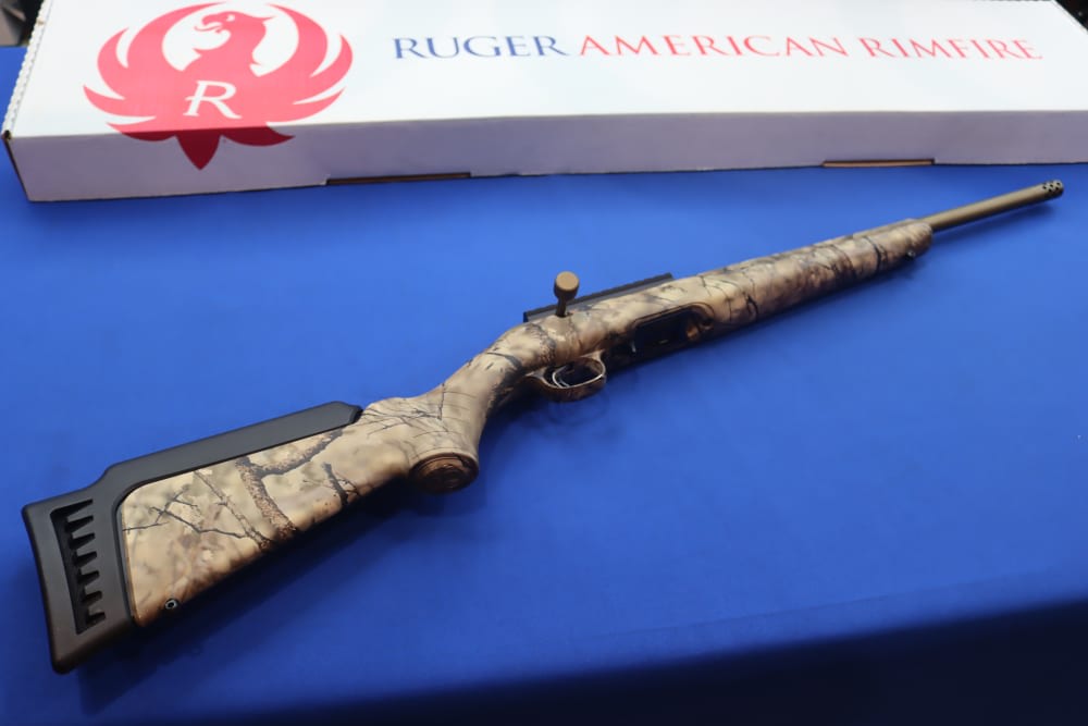 Ruger American Rimfire Rifle 22 MAGNUM Go Wild Camo Bronze 22MAG 08373 NEW -img-0