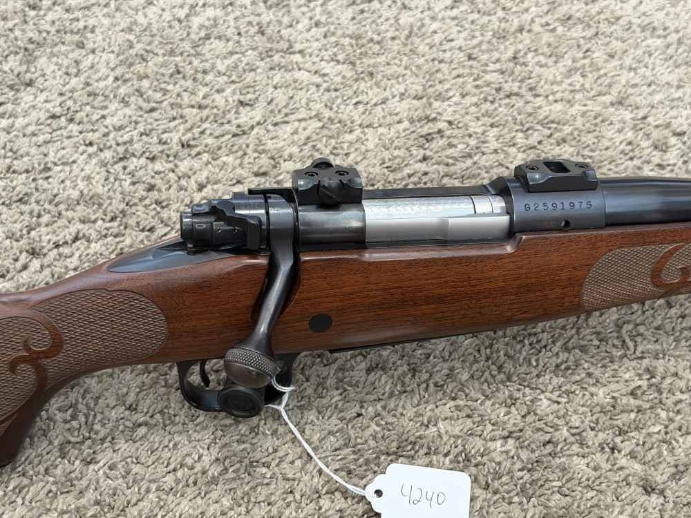 Winchester model 70 Featherweight 25 WSSM rare 22” brl super short mag-img-2