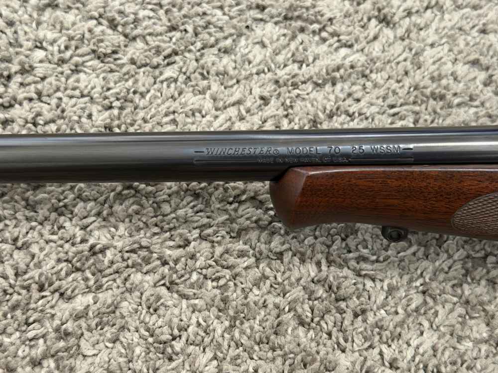 Winchester model 70 Featherweight 25 WSSM rare 22” brl super short mag-img-7