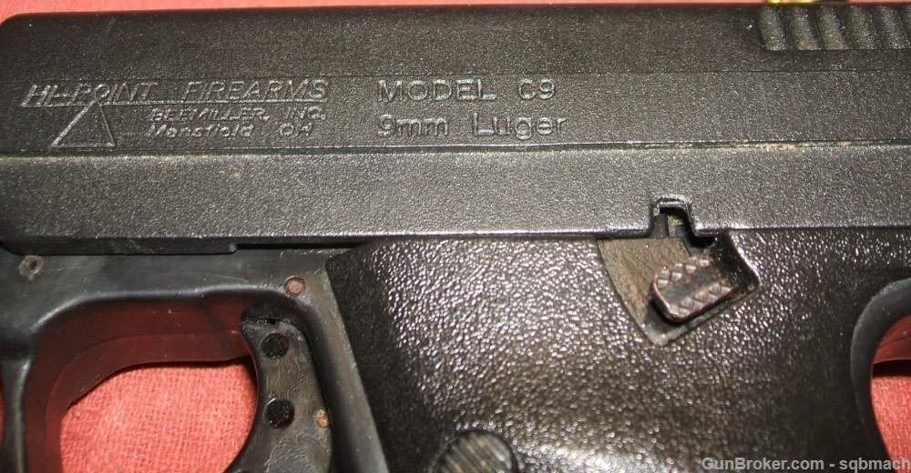 Hi Point Model C9 9mm Luger Pistol Used Good-img-4