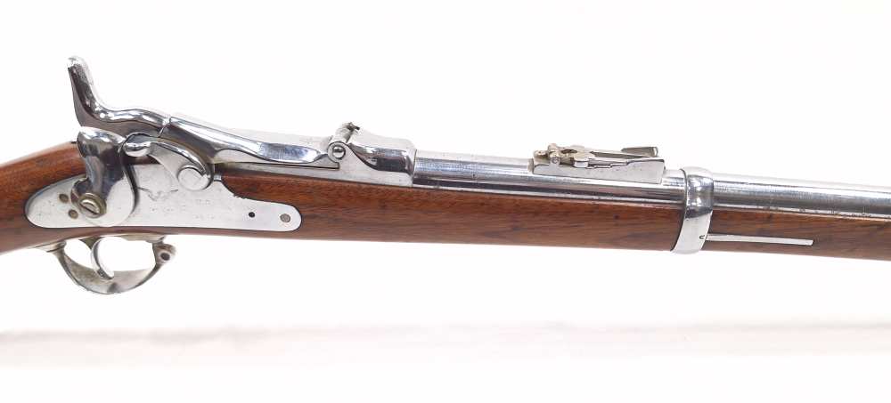 Springfield Model 1873 .45-70 Trapdoor Breech Block NIckel Plated Rifle-img-7