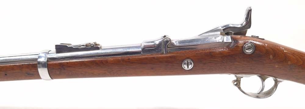 Springfield Model 1873 .45-70 Trapdoor Breech Block NIckel Plated Rifle-img-12
