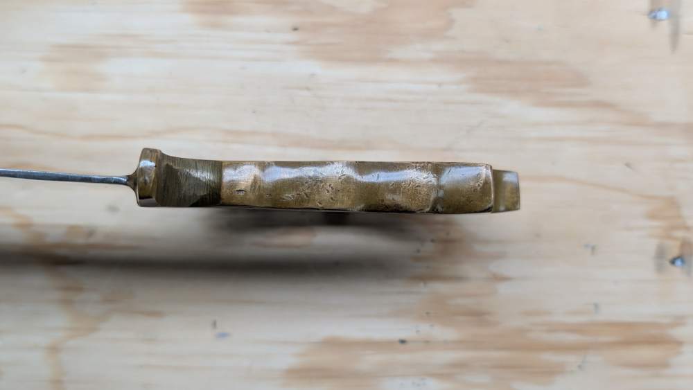 WWII Australian Cogwheel Knuckle Knife D-Guard Trench Bowie & Sheath-RARE-img-16