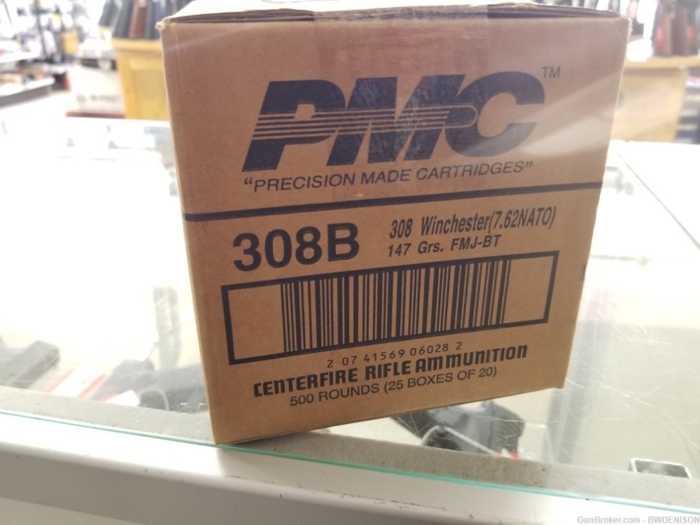 Bulk PMC 308 308B 147gr FMJ-BT 741569060288 500 Rounds-img-2