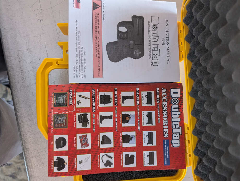 Doubletap 9mm and 45acp in a Pelican case Double Tap 45 9-img-12
