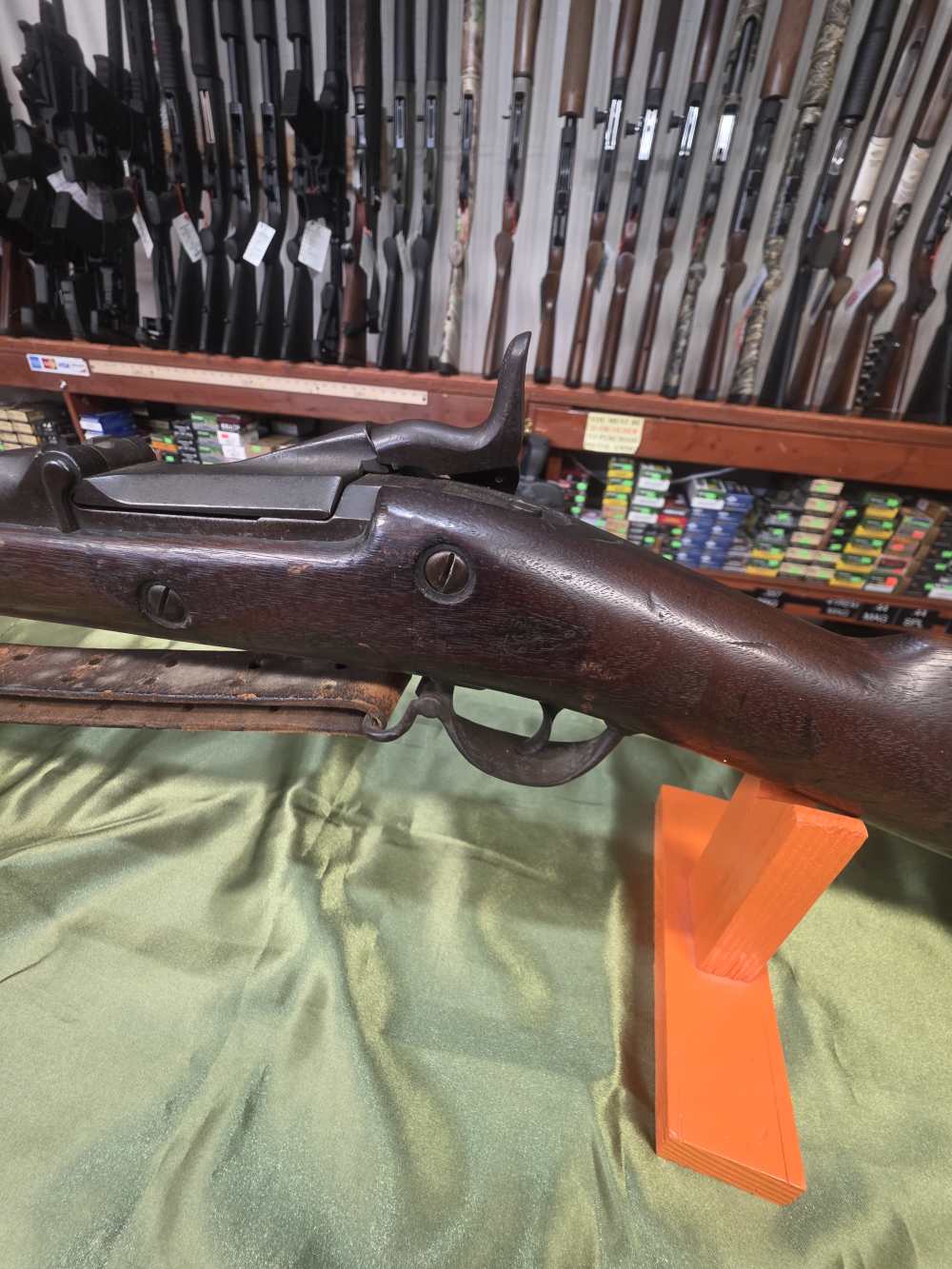 1884 Springfield Trapdoor 45-70 with Spike Bayonet Antique -img-14