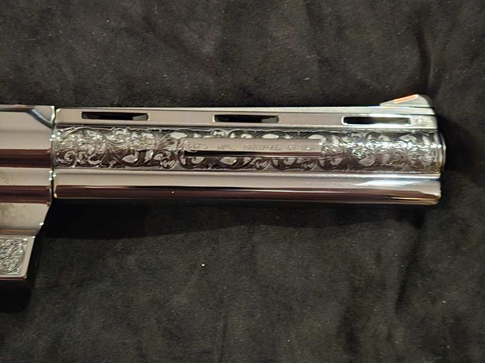 Colt Python .357 6" FACTORY GOLD ENGRAVED LETS RODEO LIMITED EDITION NEW-img-7