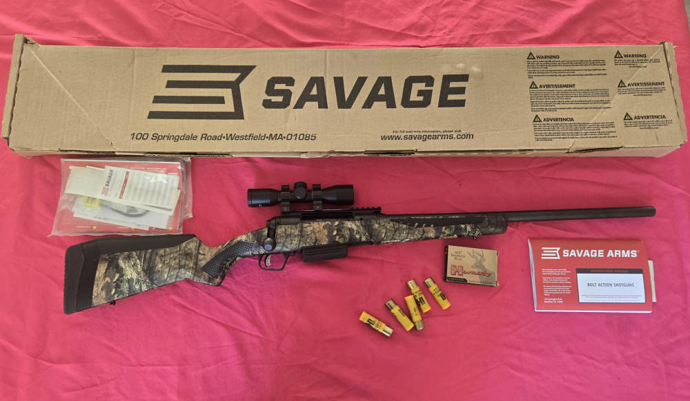 Savage Model 220 Rifled Slug Gun 20 Gauge Mossy Oak 3in-img-0