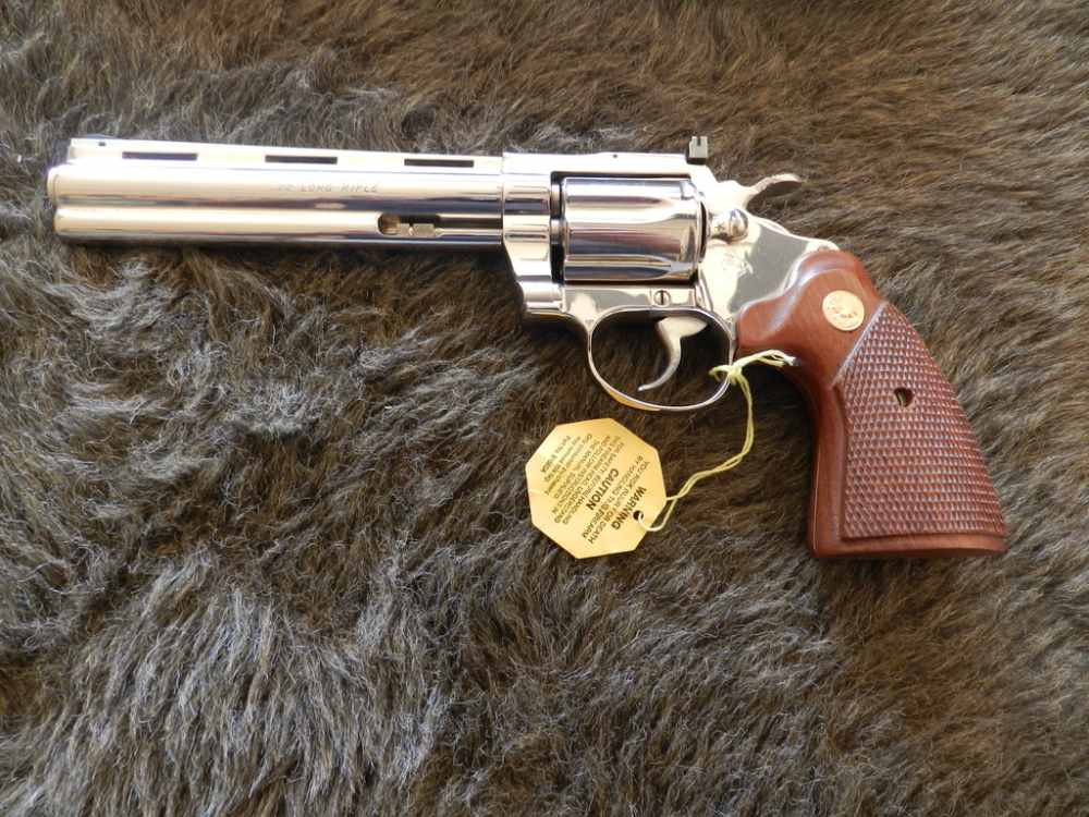 Colt Diamondback 22 Caliber 6" Nickel NIB-img-0