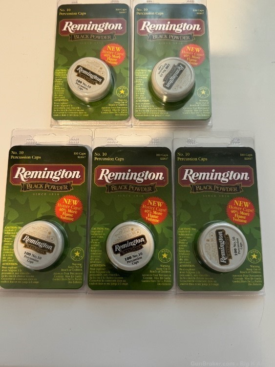 Remington no. 10 Percussion Caps #10 (500 Count) black powder muzzleloading-img-0