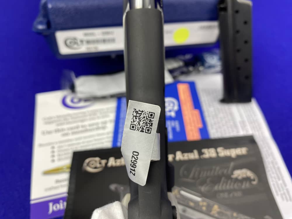 2017 Colt Aztec Jaguar Azul .38 Super 5" *BEAUTIFUL TALO EXCLUSIVE MODEL*-img-32