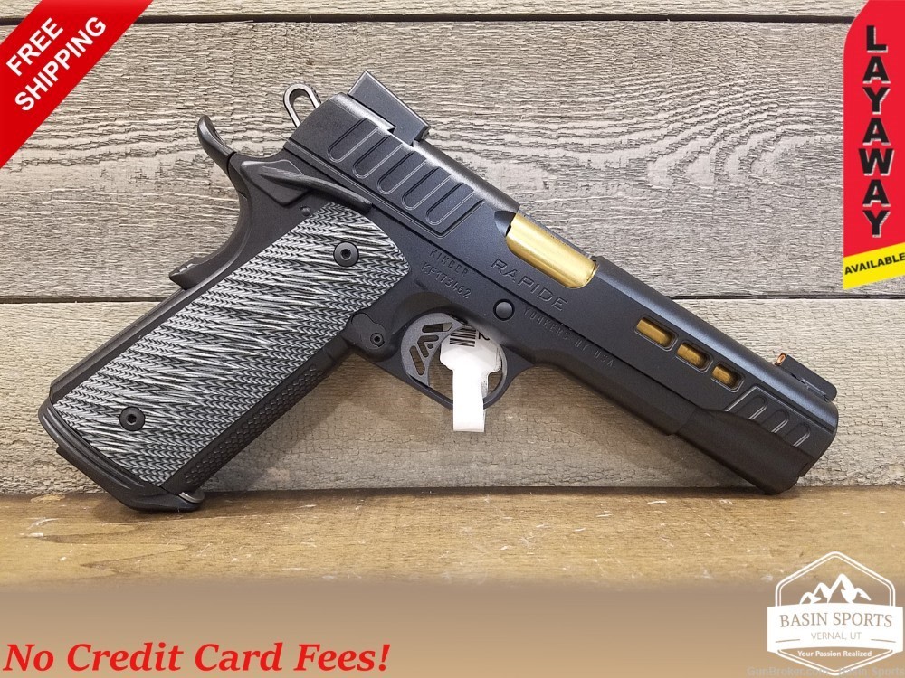 Kimber Rapide 10MM 1911 Black/Gold Rapide 3000384-img-0