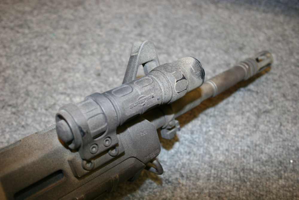 Aero Precision X15 rifle in 5.56 w/ desert camo / EO Tech red dot / Light-img-7