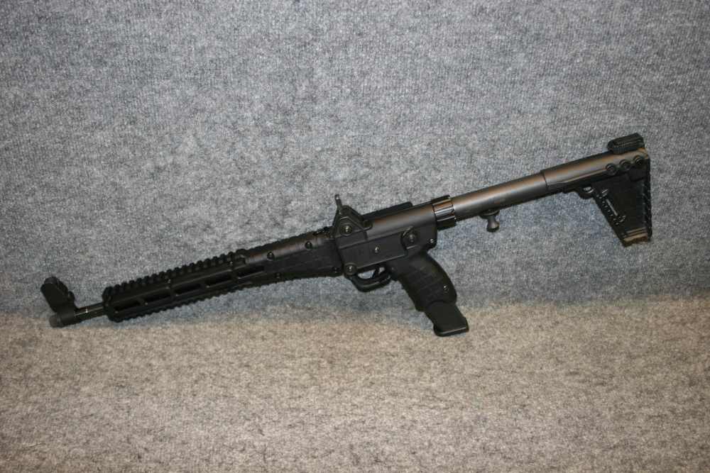 Kel Tec SUB 2000 rifle in .9MM takes Glock mags / foldable firearm-img-1