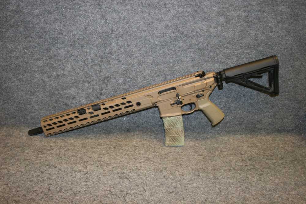Sig Sauer MCX Victus rifle in 5.56 FDE w/ folding stock Like New!!-img-1