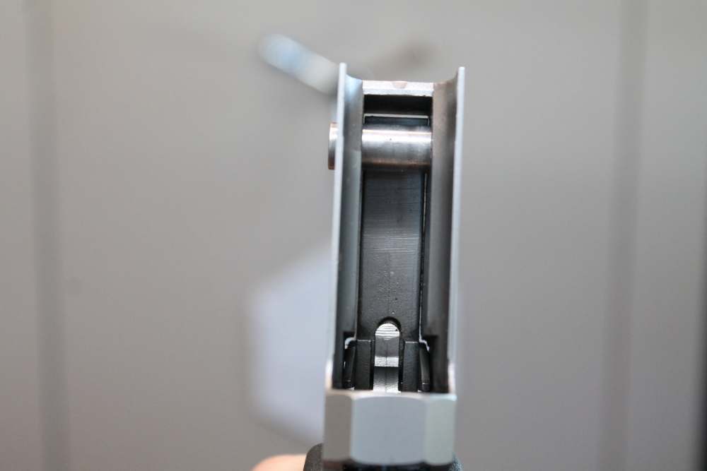 thompson center G1 contender stainless action with cougar engraving-img-3