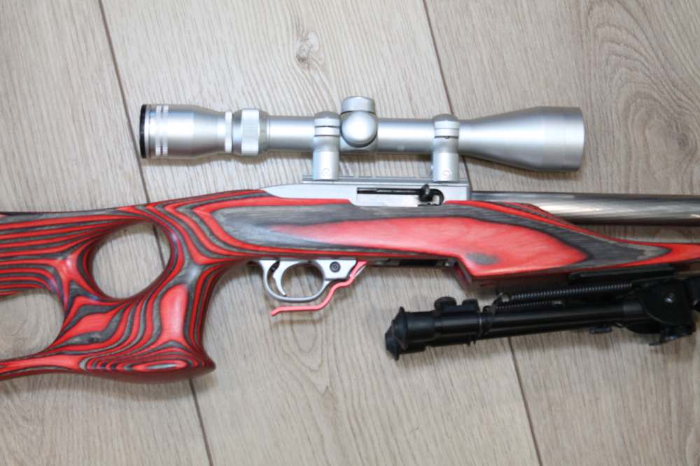 Custom ruger 10-22 10/22 22lr hammer forged stainless barrel w/ scope-img-2