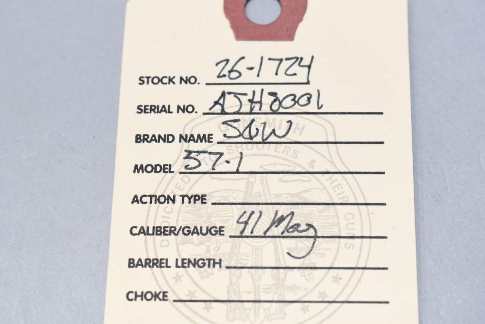 Smith & Wesson S&W Model 57-1 Revolver 6" 41 Mag 1986 READ-img-1