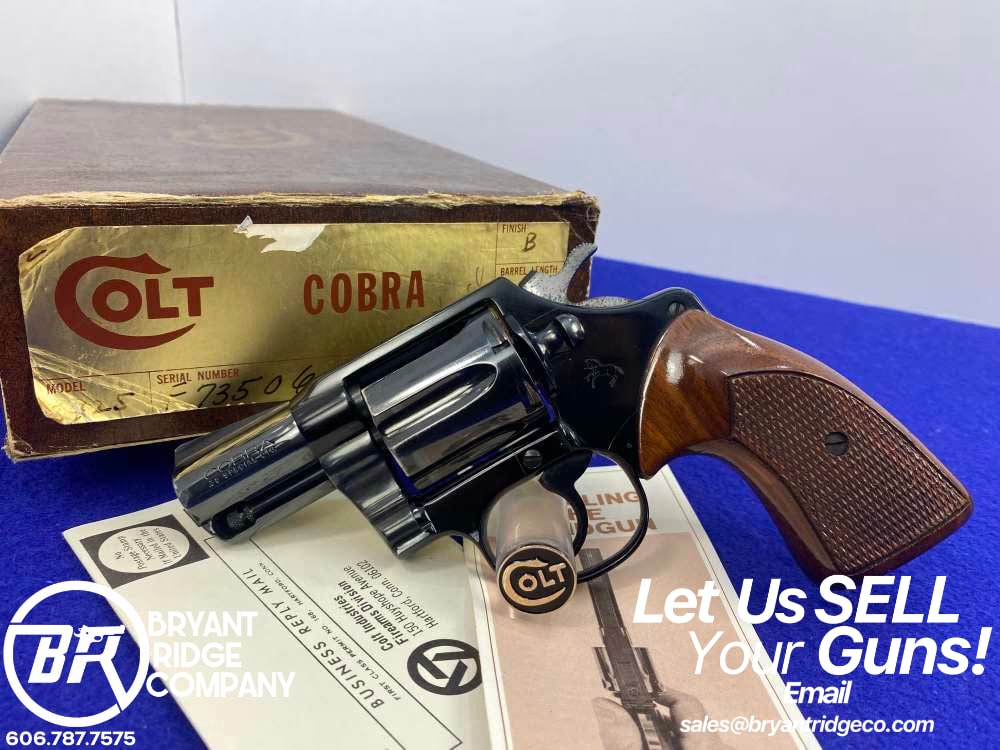 1974 Colt Cobra Second Issue .38 Special 2" *COLLECTIBLE SNAKE GUN*-img-0