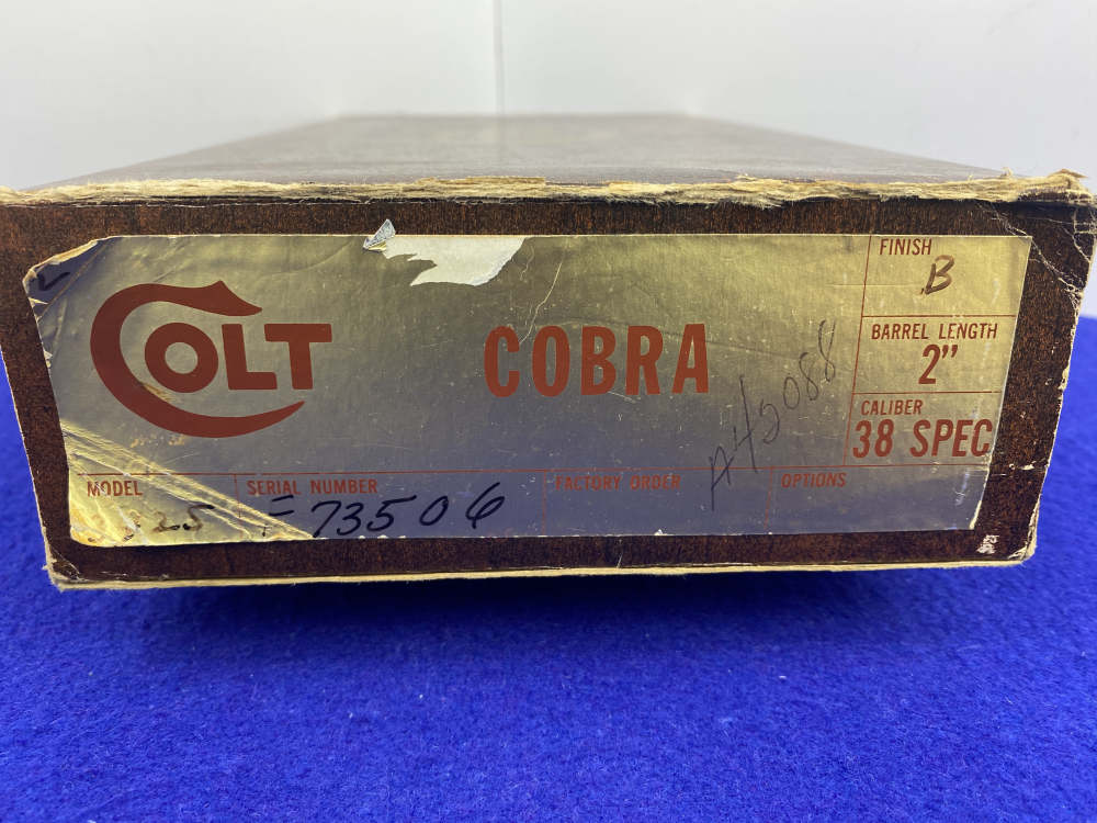 1974 Colt Cobra Second Issue .38 Special 2" *COLLECTIBLE SNAKE GUN*-img-3