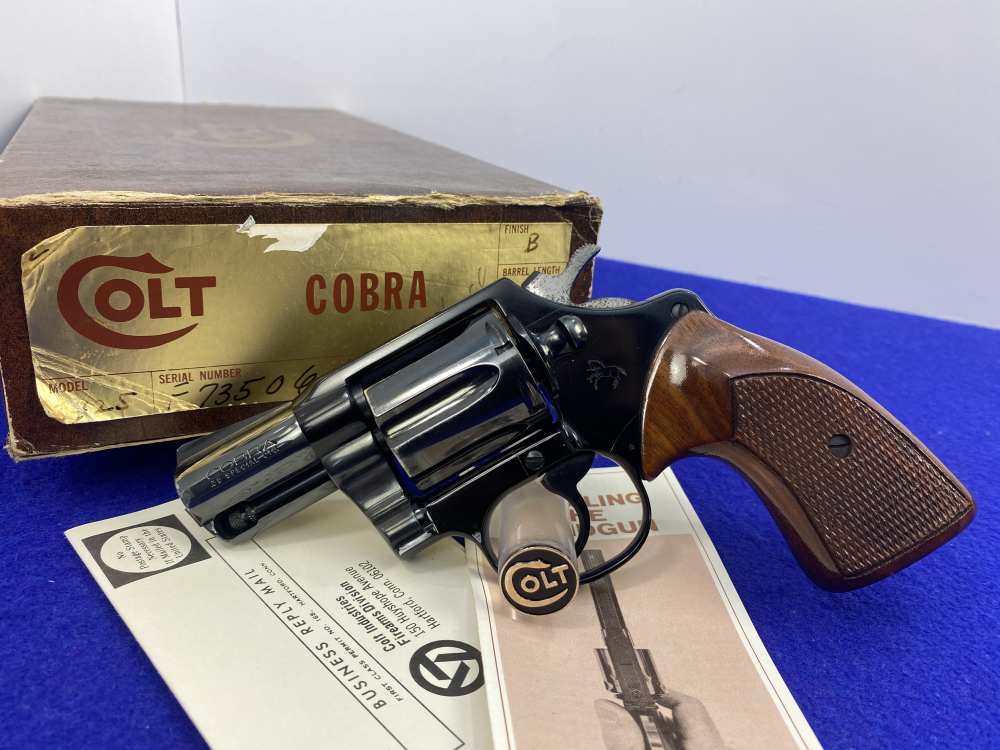 1974 Colt Cobra Second Issue .38 Special 2" *COLLECTIBLE SNAKE GUN*-img-2