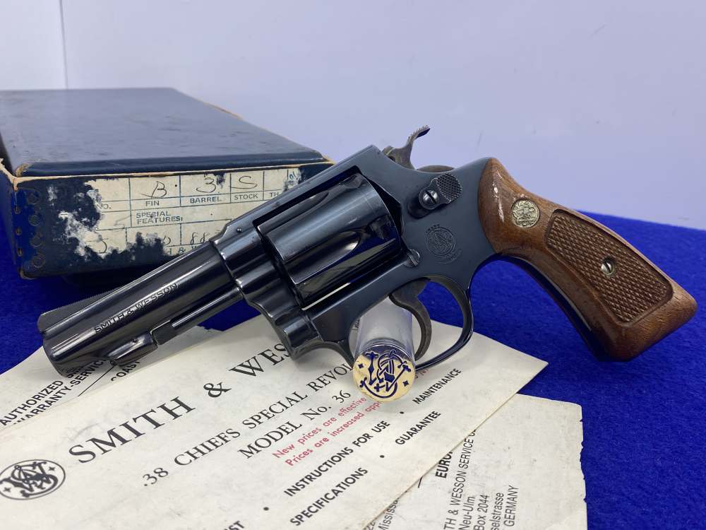 Smith Wesson Model 36 Chiefs Special .38 Spl 3" *VINTAGE NO-DASH REVOLVER*-img-34