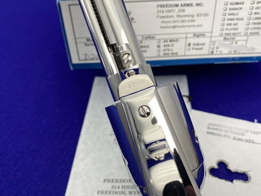 Freedom Arms Model 83 Premier Grade .454 Casull *MIRRORED BRIGHT STAINLESS*-img-34
