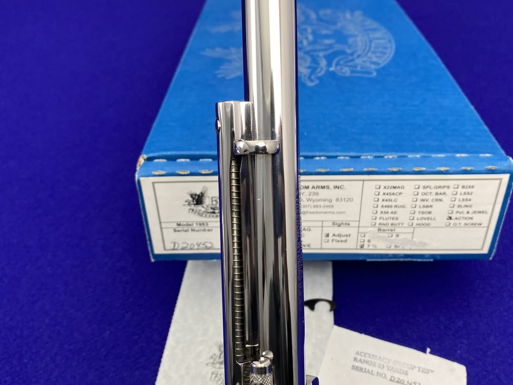 Freedom Arms Model 83 Premier Grade .454 Casull *MIRRORED BRIGHT STAINLESS*-img-37